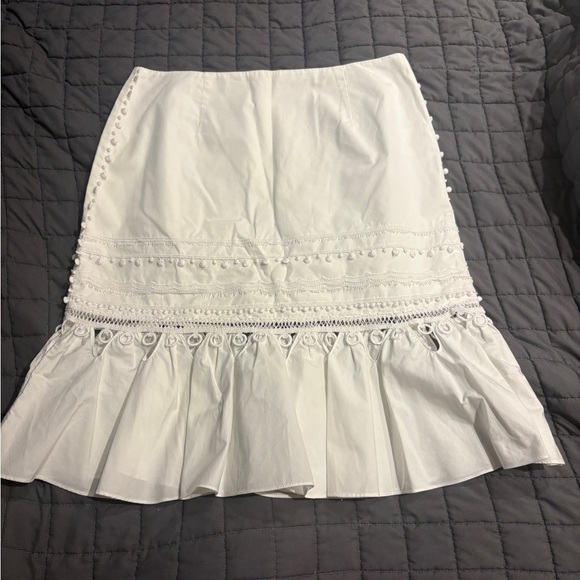 Jonathan Simkhai White A-Line Skirt - Picture 5 of 7